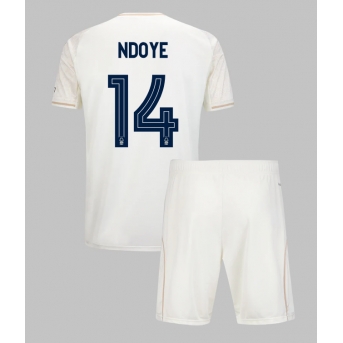 Billige Fotballdrakt Nottingham Forest Dan Ndoye #14 Replika Bortedraktsett Barn 2025-26 Kortermet (med bukser)